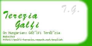 terezia galfi business card